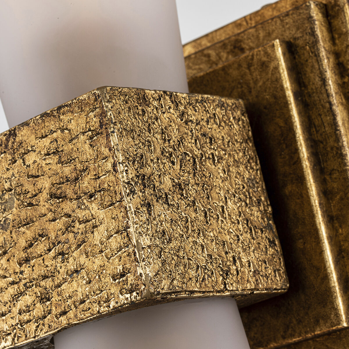 Kristy 2 Light 6 inch Gold Leaf Bath Bar Wall Light