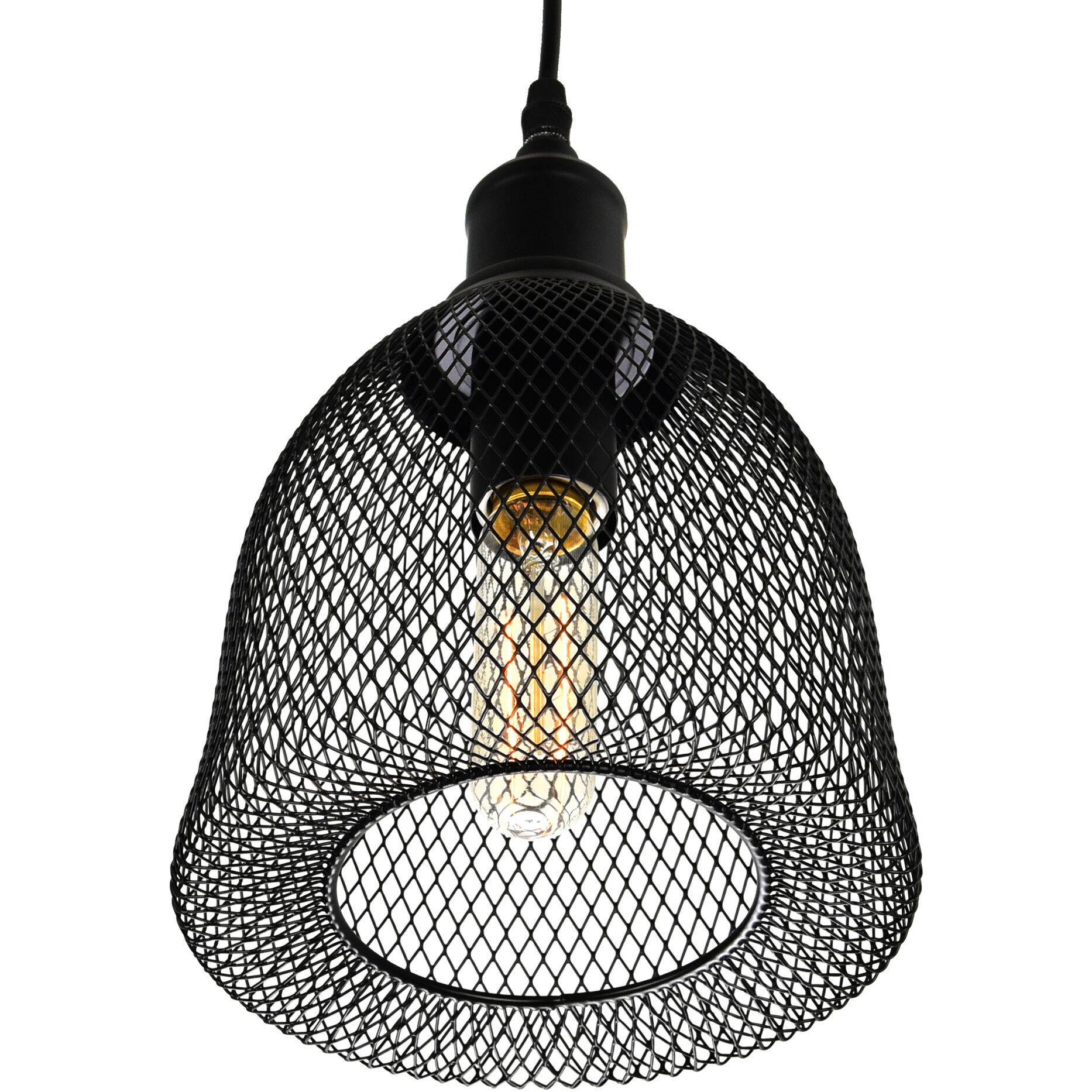 Drea 1 Light 7 inch Black Down Mini Pendant Ceiling Light