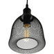 Drea 1 Light 7 inch Black Down Mini Pendant Ceiling Light