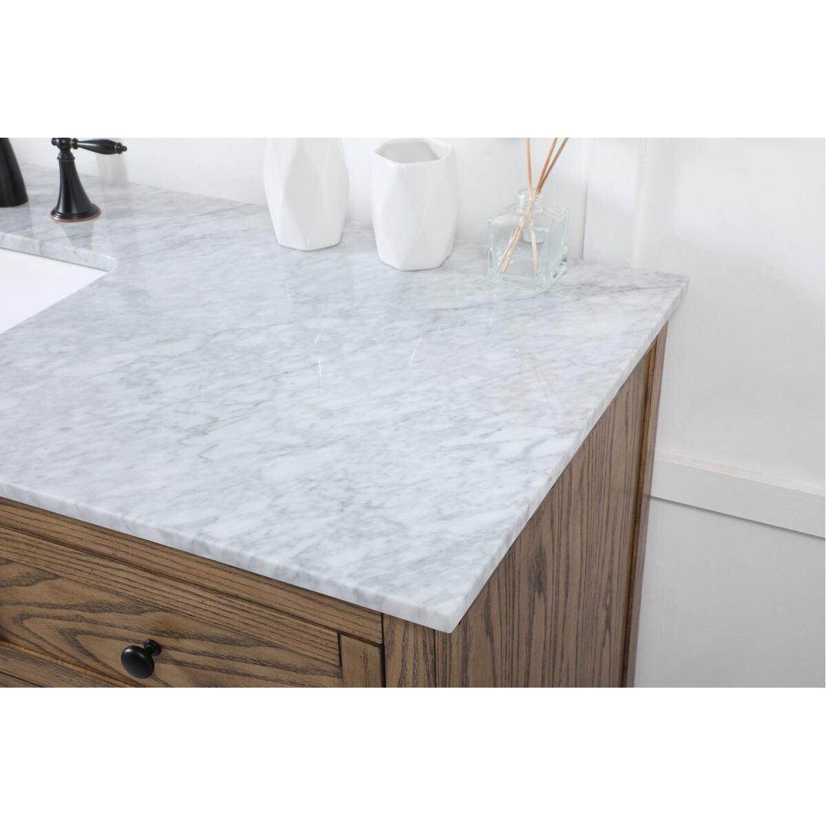 Franklin 60 X 22 X 35 inch Driftwood Bathroom Vanity Cabinet