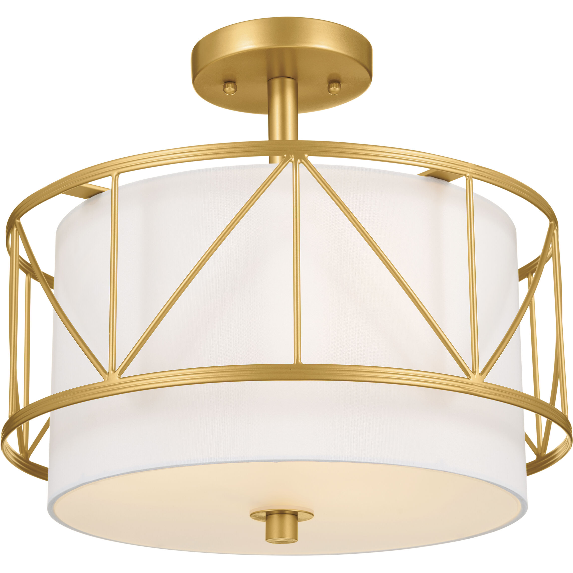 Birkleigh 3 Light 14 inch Classic Gold Flush Mount Ceiling Light