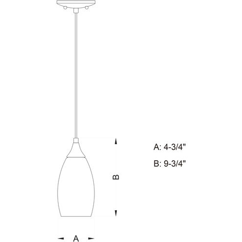 Milano LED 4.75 inch Oil Rubbed Bronze Mini Pendant Ceiling Light