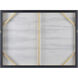 Patton Sound Gray with Black and Silver Framed Wall Art