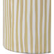 Hawking 16 X 10 inch Vase in White with Beige