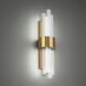 Luzerne LED 18 inch Aged Brass Bath Vanity & Wall Light in 18in.