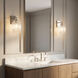 HABLE Serafina 1 Light 4.88 inch Polished Nickel Sconce Wall Light