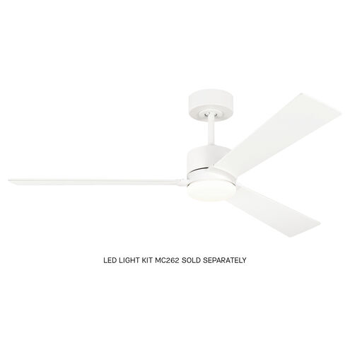 Rozzen 52 inch Matte White Indoor/Outdoor Ceiling Fan