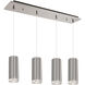 Cameo LED 5.13 inch Brushed Nickel Multi Pendant Ceiling Light