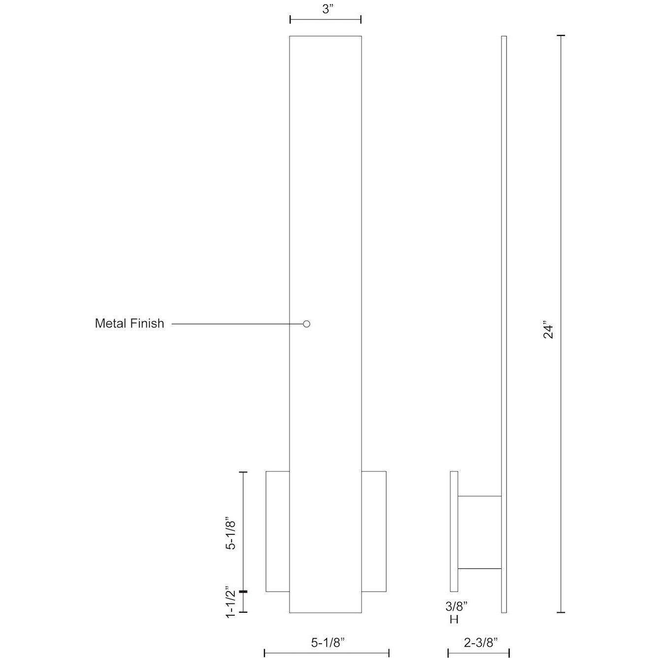 Vesta All-terior Wall Light in White