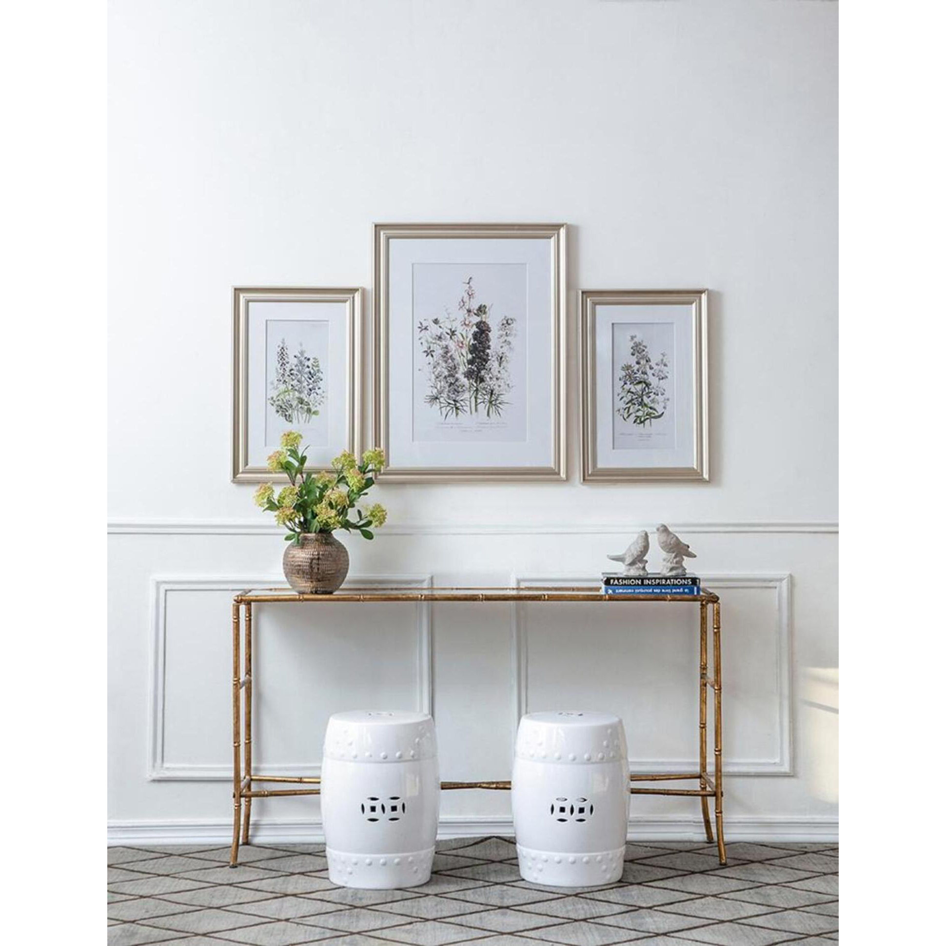 Floral Multi Color Wall Art, Set of 3