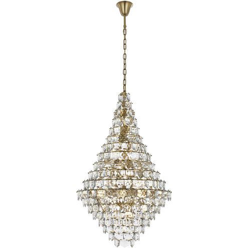 Adaline 38 Light 36 inch Satin Gold Chandelier Ceiling Light