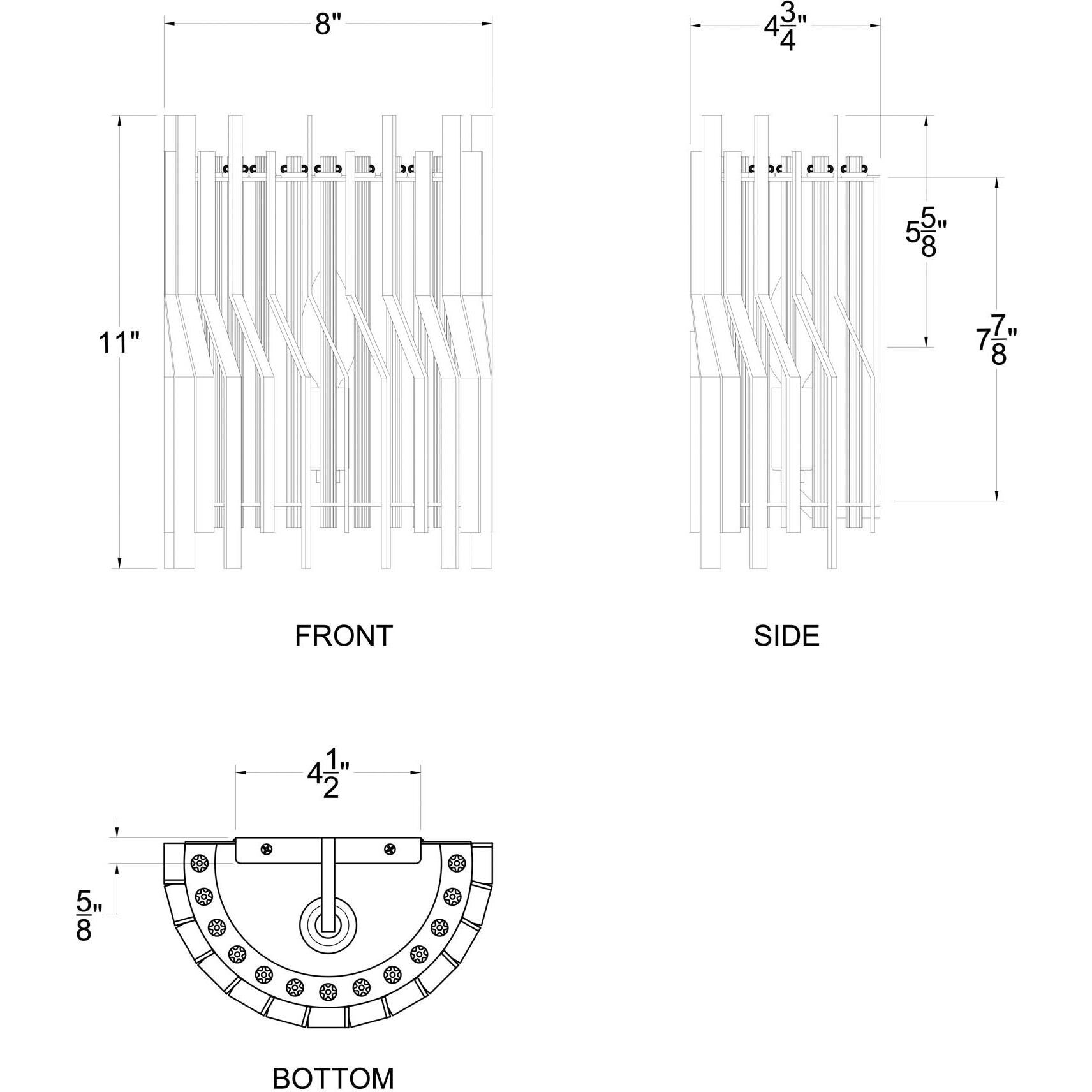 Park Row 1 Light 8 inch Matte Black and French Gold Wall Sconce Wall Light, Smithsonian Collaboration