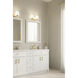 Mirelle 2 Light 16 inch Legacy Brass Vanity Wall Light