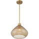 Elaris 1 Light 12.5 inch Legacy Brass Pendant Ceiling Light