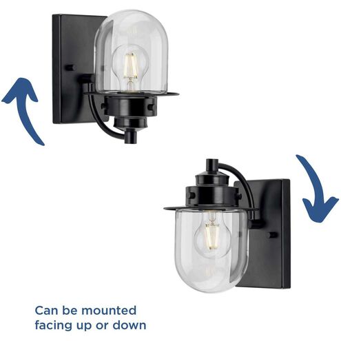 Northlake 1 Light 5.87 inch Matte Black Bath Light Wall Light