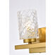 Cassie 1 Light 8 inch Brass Bath Sconce Wall Light