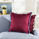 Sophie 22 X 7 inch Deep Red and Light Blue Pillow