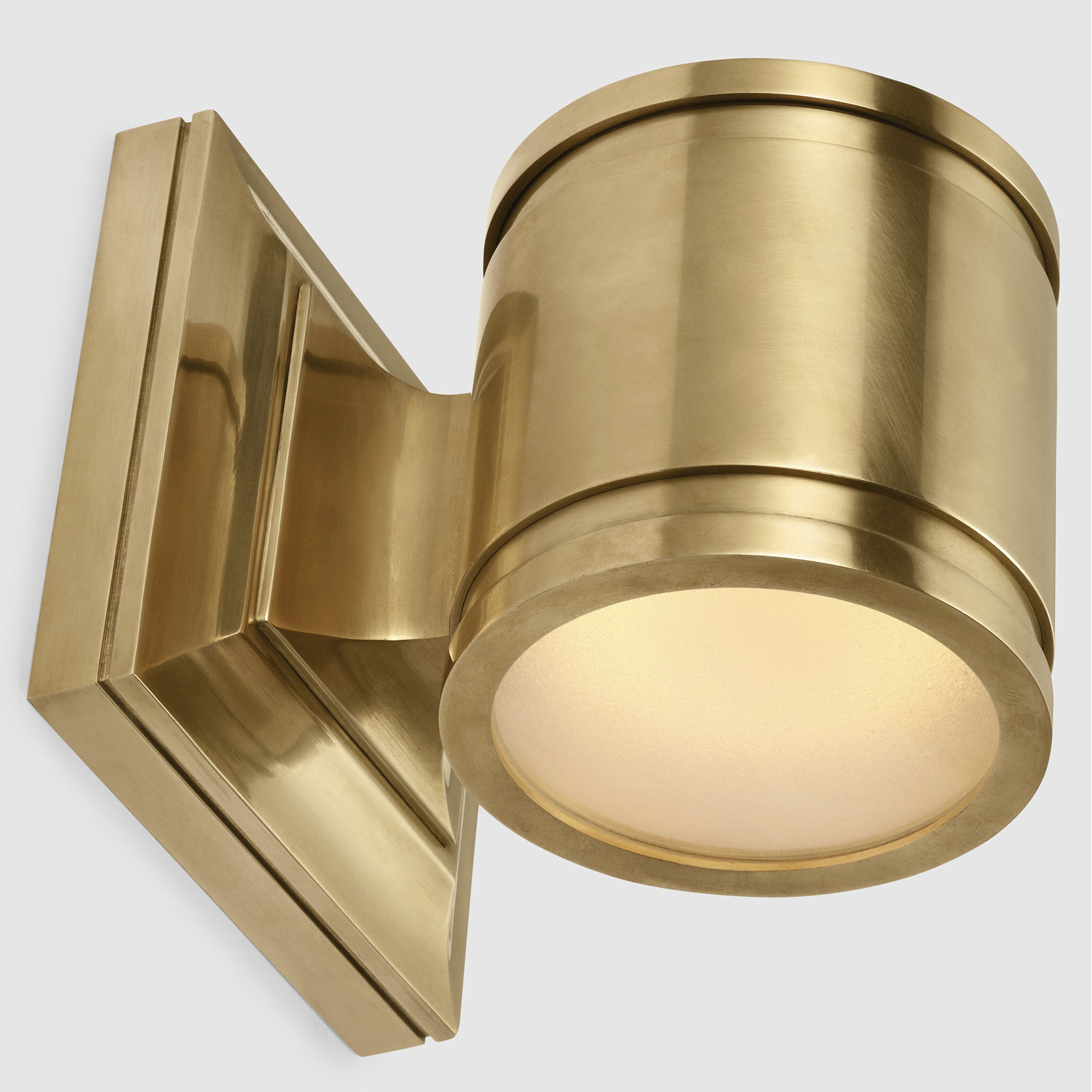 Chapman & Myers Provo LED 4.5 inch Antique-Burnished Brass Canister Wall Light