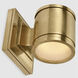 Chapman & Myers Provo LED 4.5 inch Antique-Burnished Brass Canister Wall Light