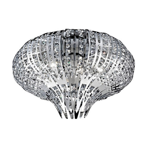 Monica 6 Light 20 inch Chrome Flush Mount Ceiling Light