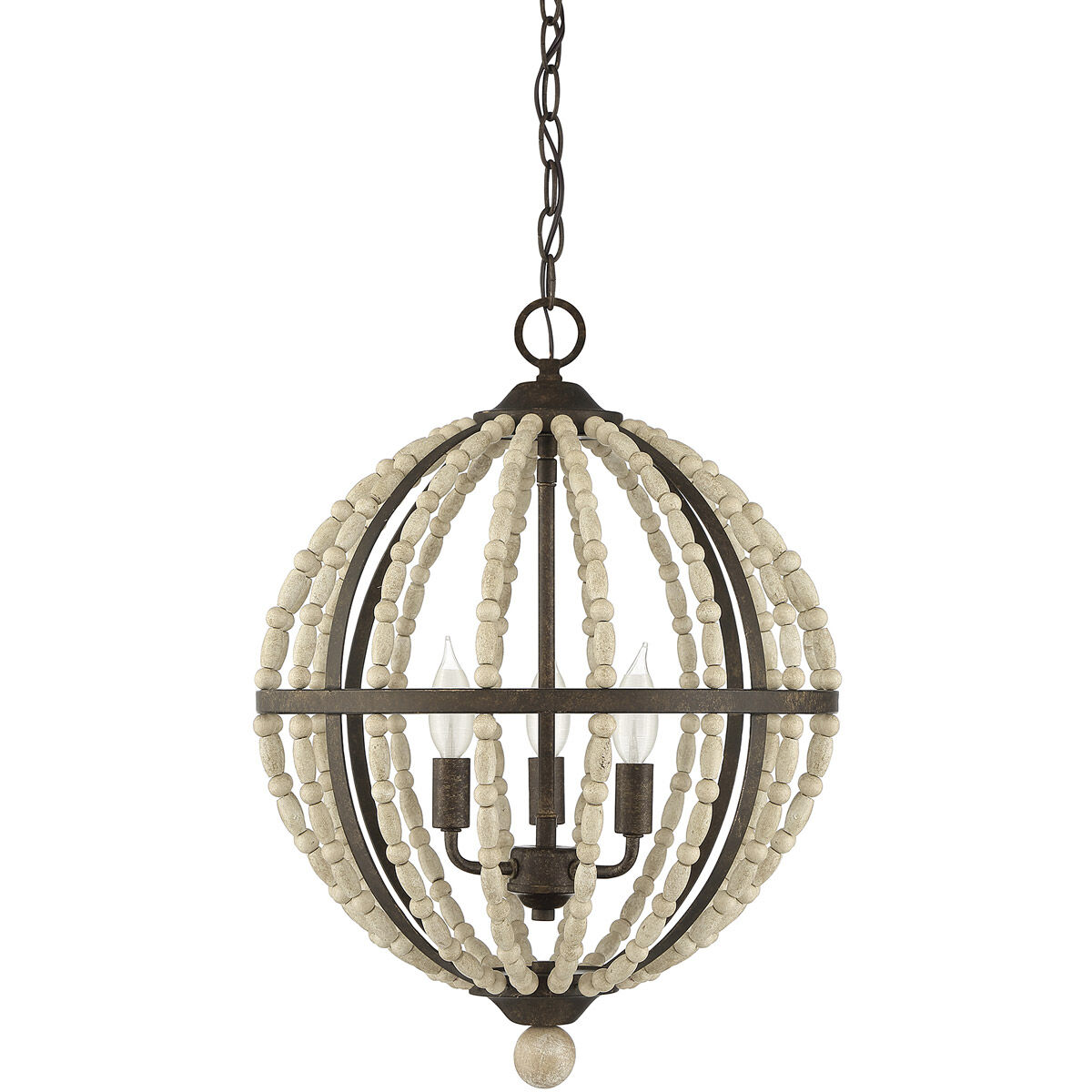Shabby Chic 3 Light 18 inch Avignon Pendant Ceiling Light