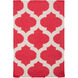 Frontier 66 X 42 inch Red and Neutral Area Rug, Wool