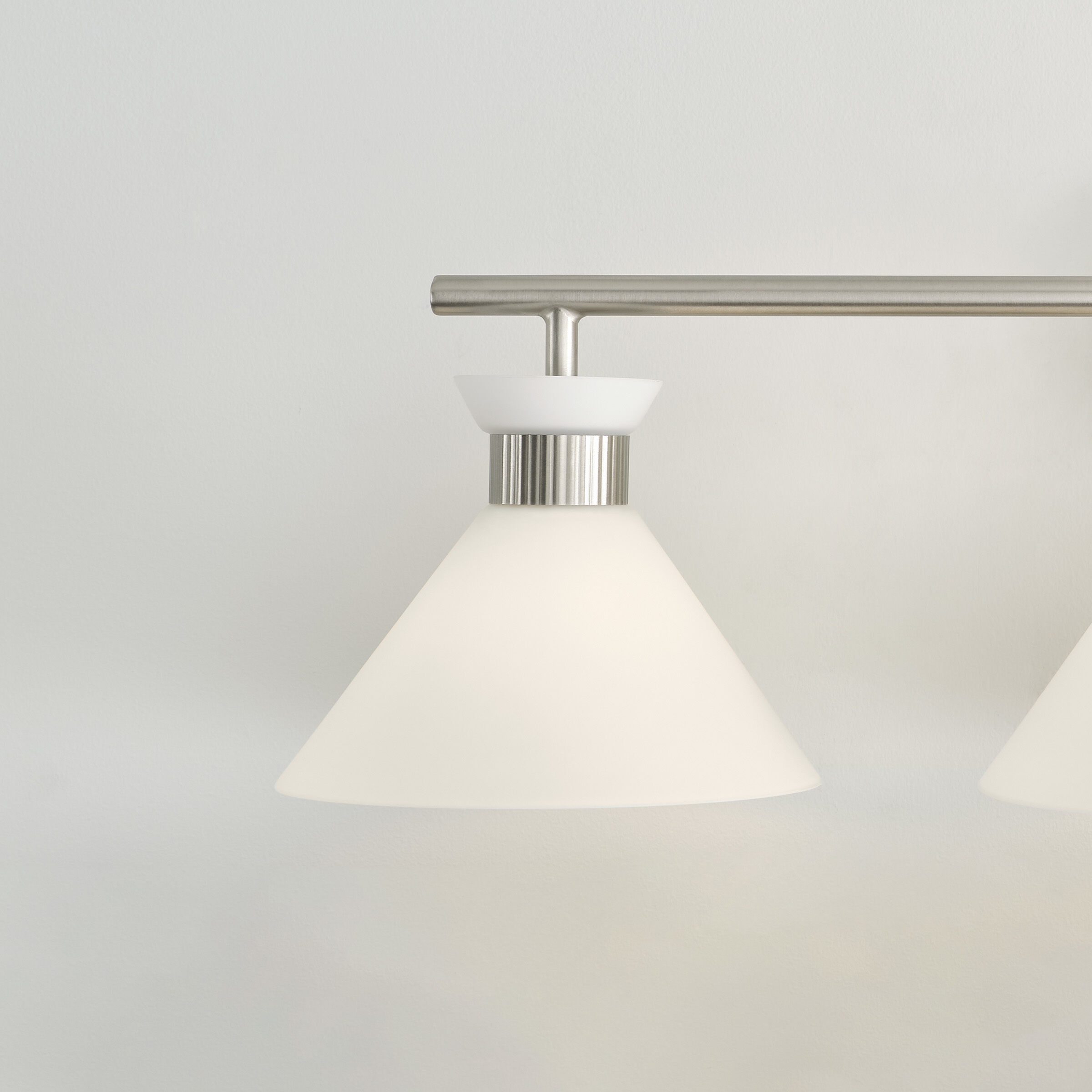 Drew & Jonathan Belcarra 3 Light 27 inch Brushed Steel Wall Bath Fixture Wall Light