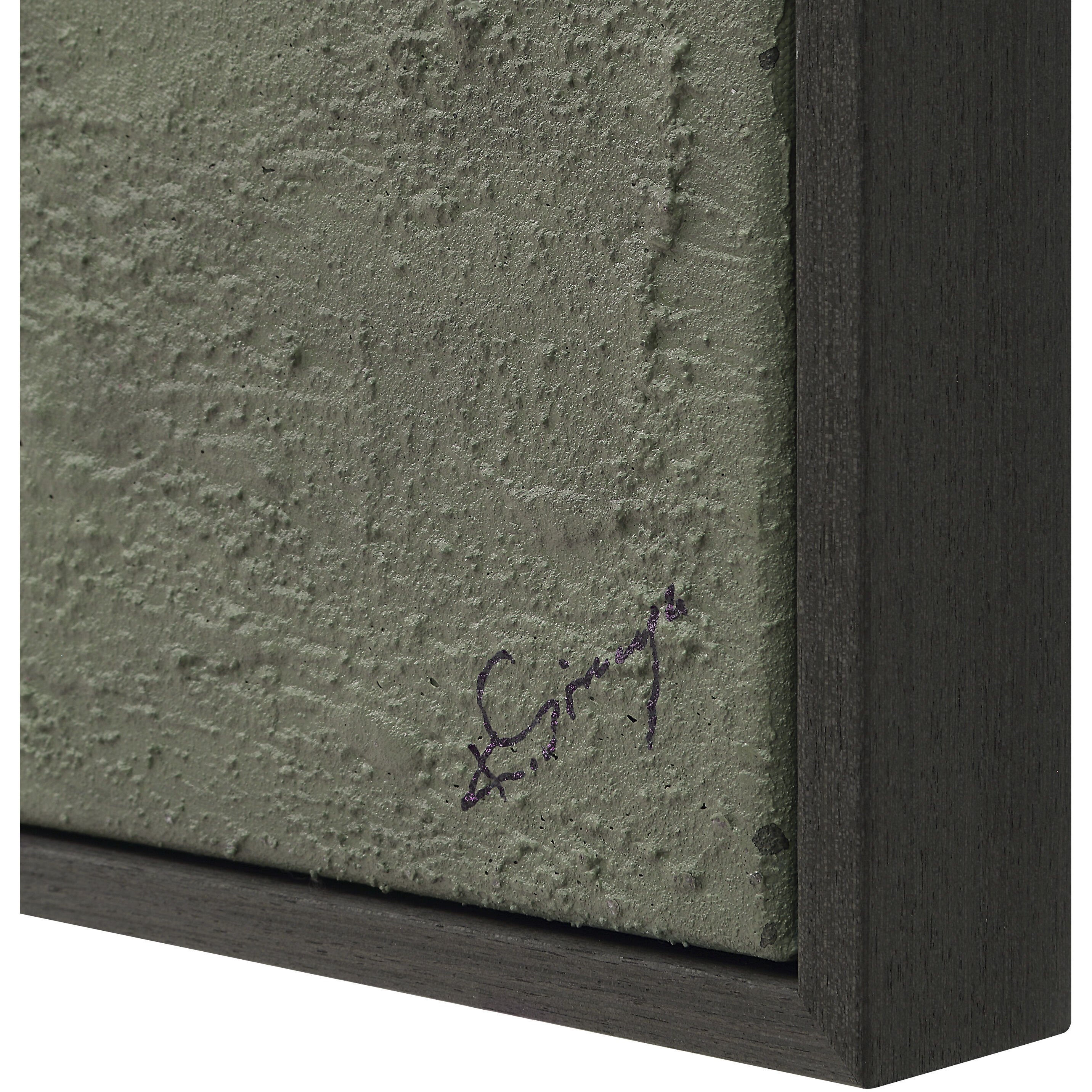 Olivea Multicolor and Charcoal Canvas Art