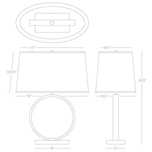 Logan 24.5 inch 150.00 watt Aged Brass Table Lamp Portable Light in Fondine