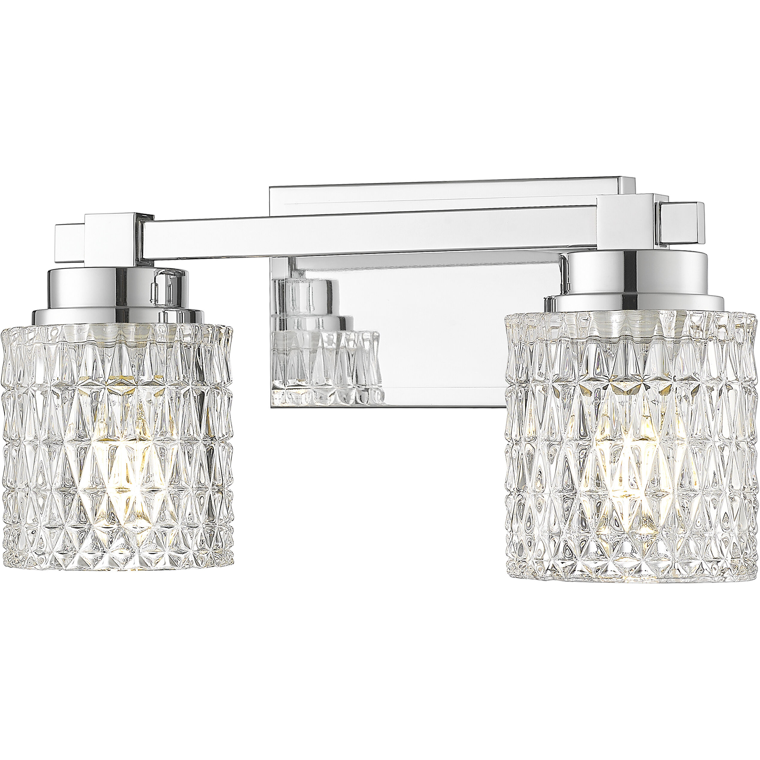 Jacqueline Vanity Wall Light in Chrome
