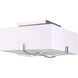 Madison 3 Light 15 inch Brushed Nickel Flush Mount Ceiling Light