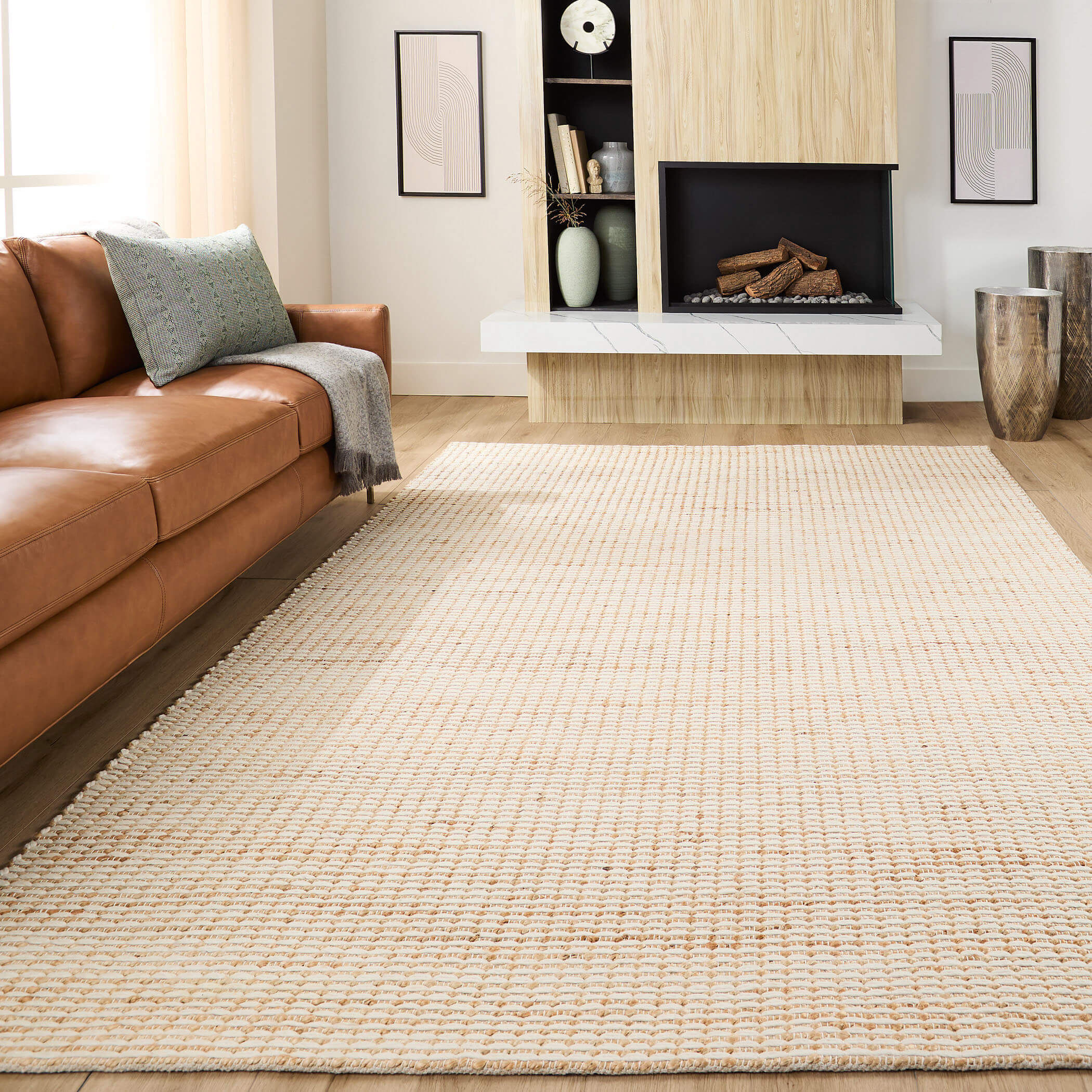 Chara 36 X 24 inch Neutral Rug in 2 x 3