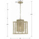 Jayna 1 Light 12.5 inch Burnished Silver Mini Pendant Ceiling Light