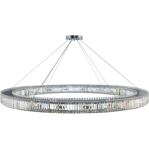 Rondelle 20 Light 72 inch Chrome Pendant Ceiling Light