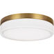Sean Lavin Cirque Flush Mount Ceiling Light in LED, Aged Brass, Integrated LED