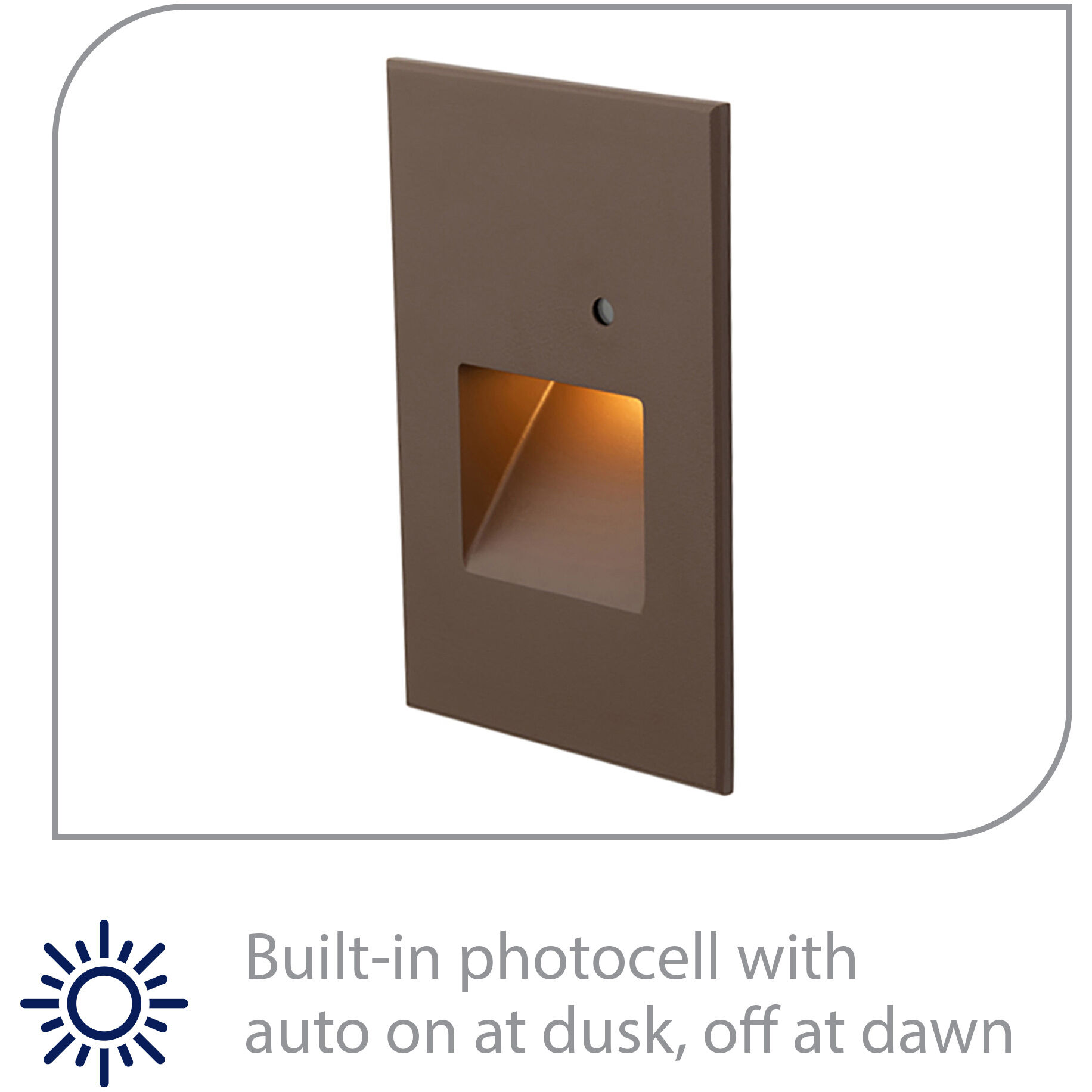 Tyler 120 3.8 watt Bronze Step and Wall Lighting in Amber, WAC Lighting