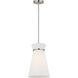 Fynn 1 Light 9.75 inch Brushed Nickel Pendant Ceiling Light in Standard