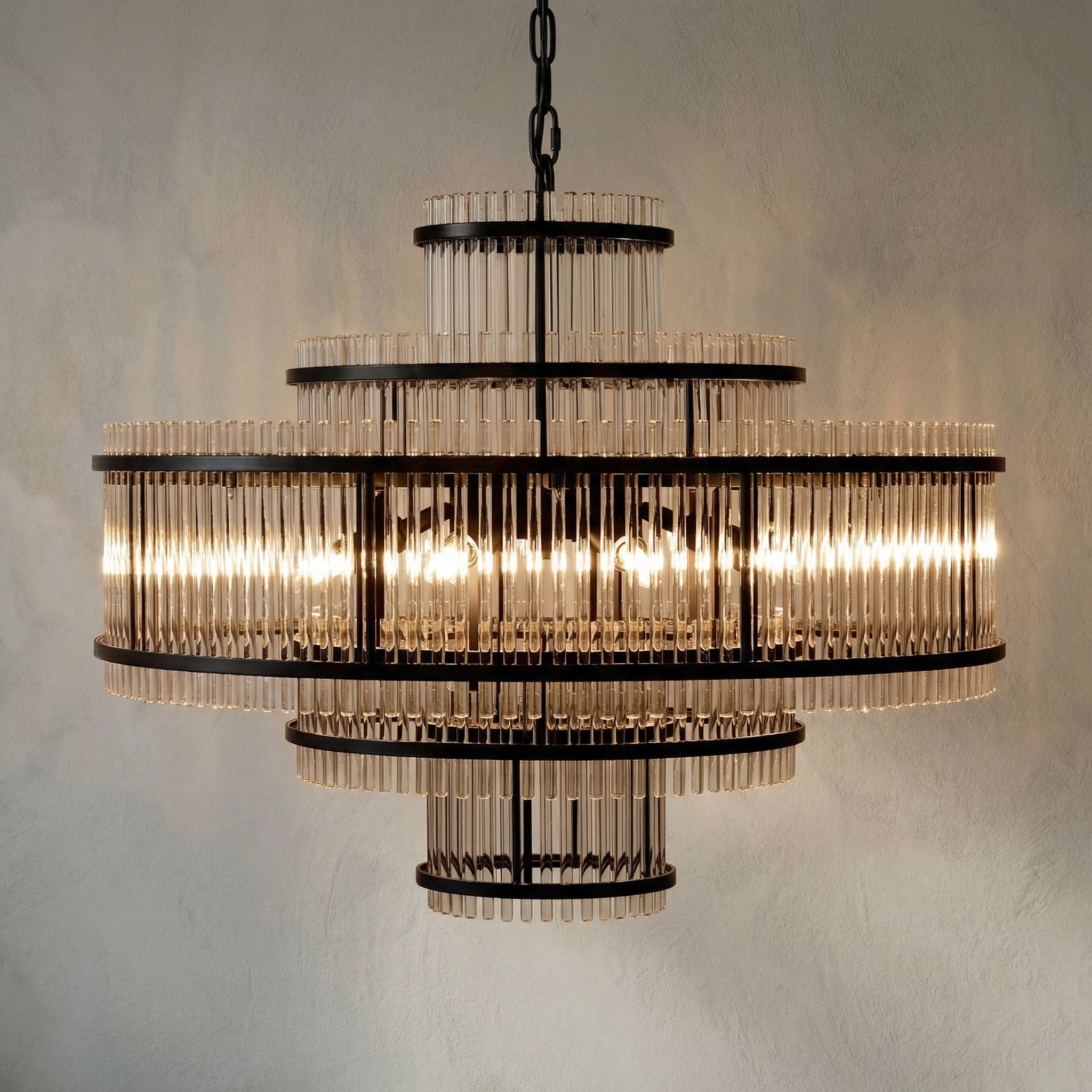 Rowan 8 Light 29 inch Matte Black Chandelier Ceiling Light