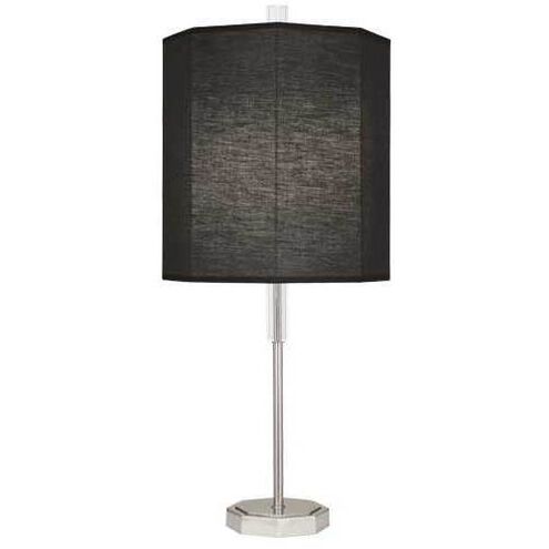 Kate 32.5 inch 150.00 watt Polished Nickel Table Lamp Portable Light in Raven Black