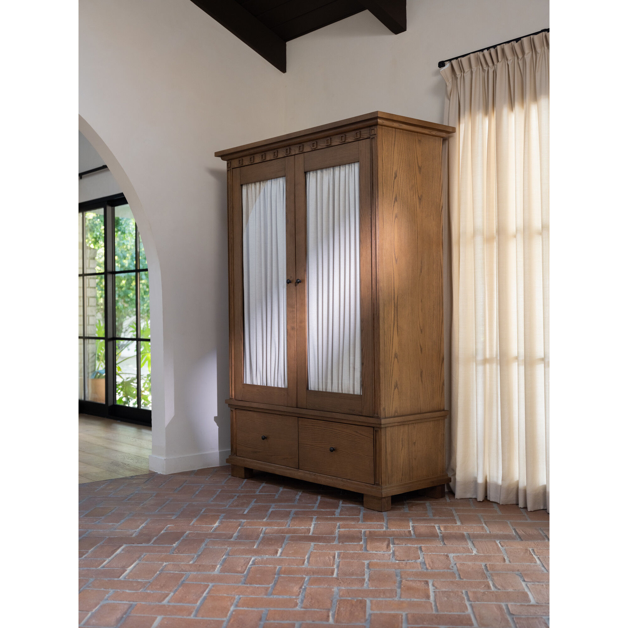 Lillian Brown Tall Cabinet