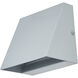 Wedge LED 5 inch Silica Outdoor Wall Light
