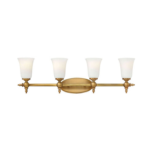 Yorktown 4 Light 32.75 inch Brushed Bronze Bath Light Wall Light