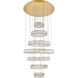 Monroe LED 34 inch Gold Chandelier Ceiling Light