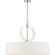 Cape Coral 5 Light 30 inch Polished Nickel Pendant Ceiling Light