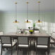 Allison 1 Light 13 inch Antique Brass Mini Pendant Ceiling Light