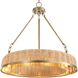 Ladakh 9 Light 28 inch Weathered Brushed Brass Pendant Ceiling Light