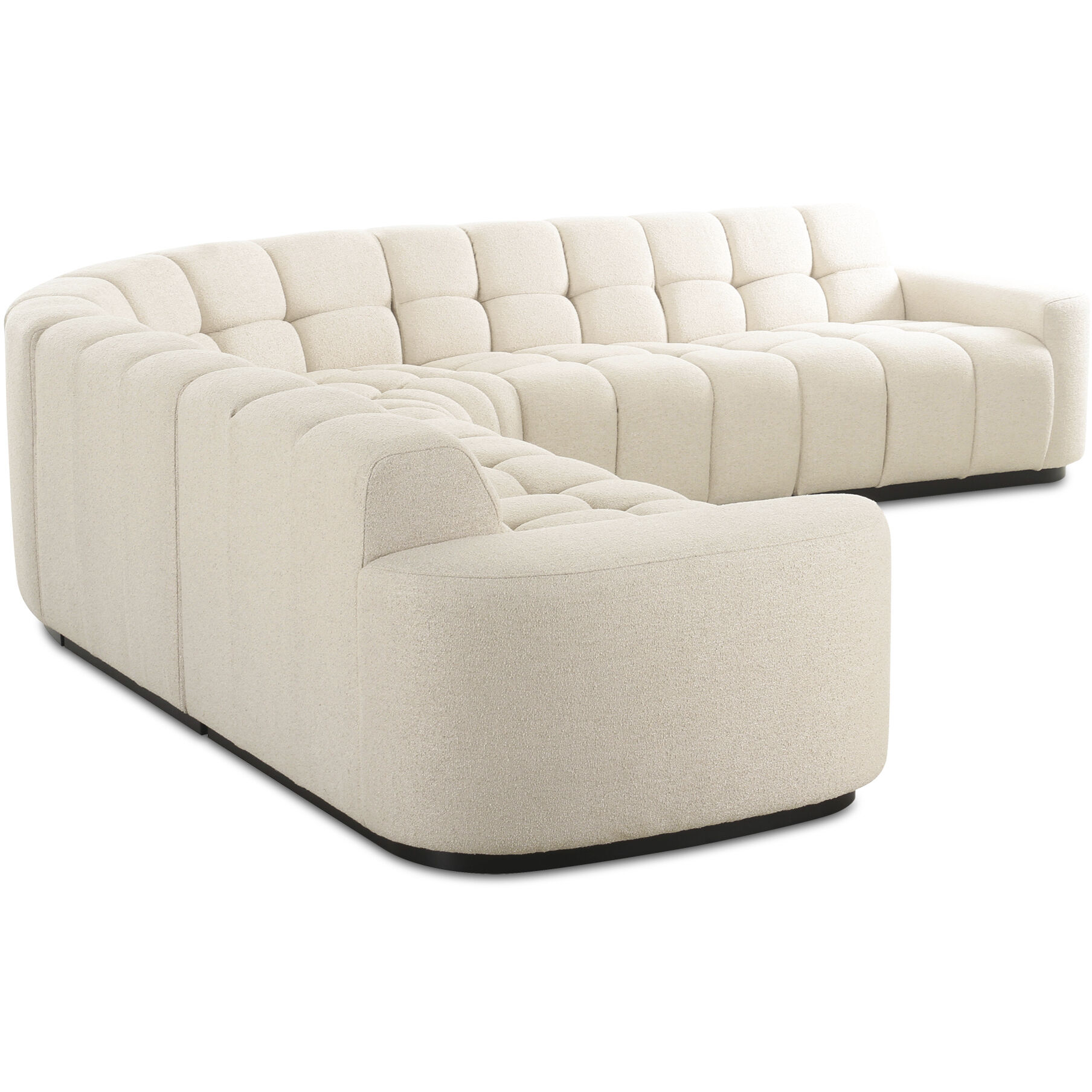 Roman Beige L-Shaped Sectional