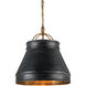 Lumley 1 Light 13 inch French Black/Pyrite Bronze Pendant Ceiling Light
