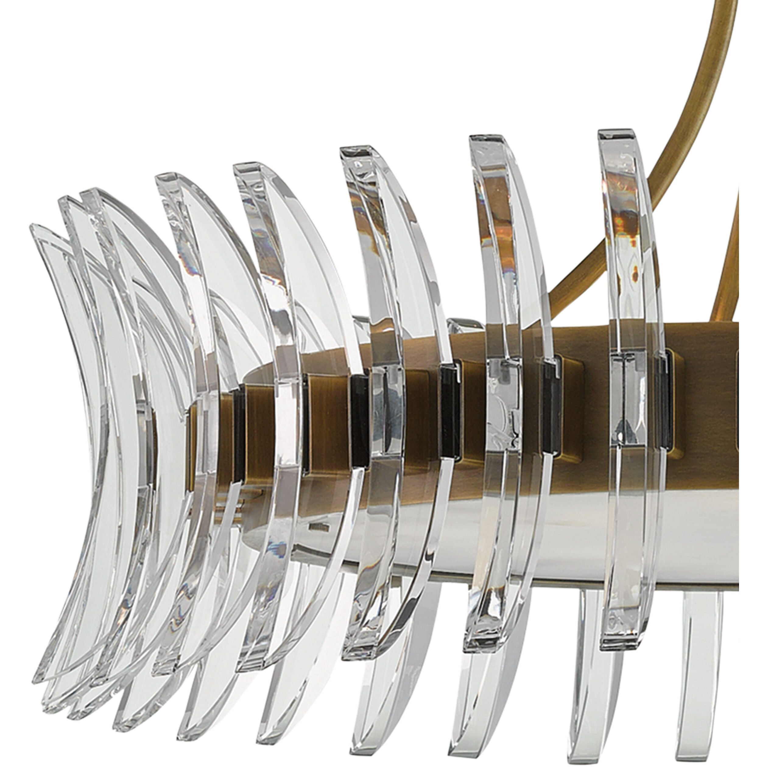 Coquette 8 Light 29.75 inch Antique Brass Chandelier Ceiling Light