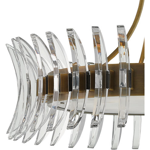Coquette 8 Light 29.75 inch Antique Brass Chandelier Ceiling Light